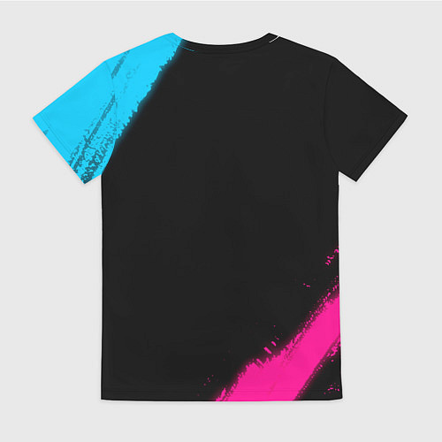 Женская футболка Skillet - neon gradient / 3D-принт – фото 2