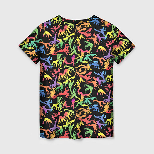 Женская футболка Capoeira colorful mens / 3D-принт – фото 2