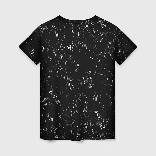 Женская футболка Portal glitch на темном фоне / 3D-принт – фото 2