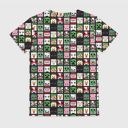 Женская футболка Minecraft: characters / 3D-принт – фото 2