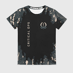 Футболка женская Critical ops Камуфляж, цвет: 3D-принт