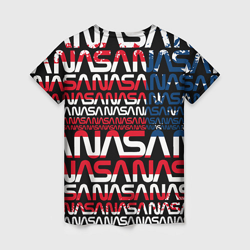 Женская футболка Nasa usa флаг / 3D-принт – фото 2