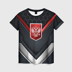 Футболка женская Красный герб России, цвет: 3D-принт