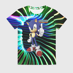 Футболка женская Sonic - hedgehog - video game, цвет: 3D-принт