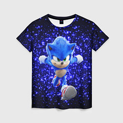 Футболка женская Sonic sequins, цвет: 3D-принт