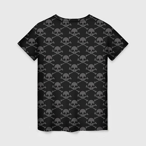 Женская футболка Остртов сокровищь, черная метка / 3D-принт – фото 2