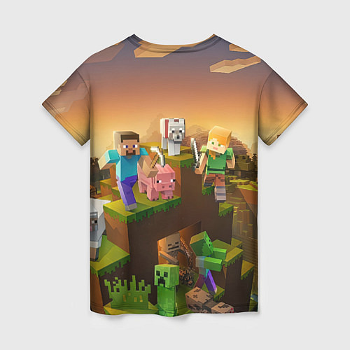 Женская футболка Олеся Minecraft / 3D-принт – фото 2