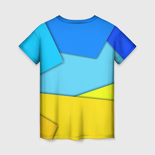Женская футболка Простой геометрический фон / 3D-принт – фото 2
