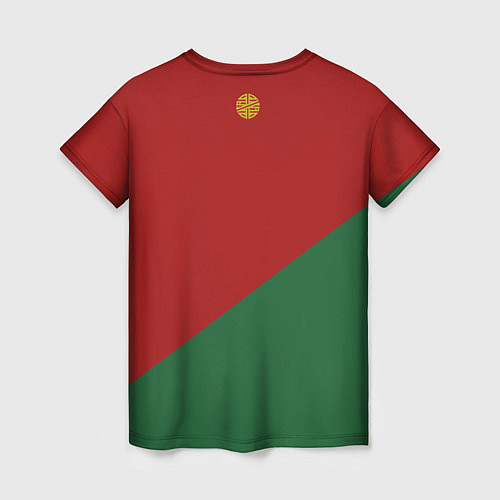 Женская футболка Сборная Португалии форма для чемпионата мира 2022 / 3D-принт – фото 2