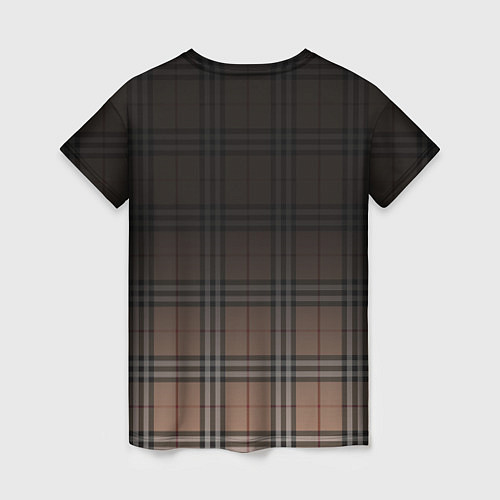 Женская футболка Tartan gradient / 3D-принт – фото 2