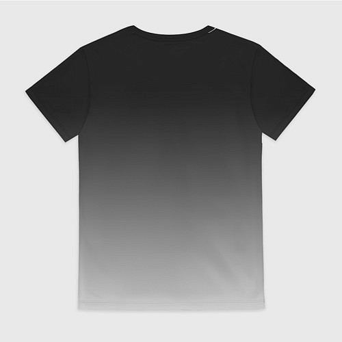 Женская футболка Серый градиент / 3D-принт – фото 2