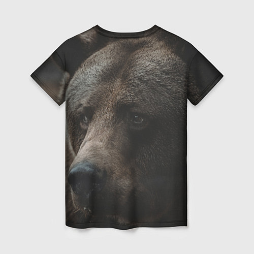 Женская футболка Медведь / 3D-принт – фото 2