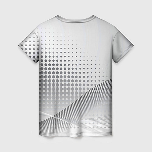 Женская футболка Стальной градиент / 3D-принт – фото 2