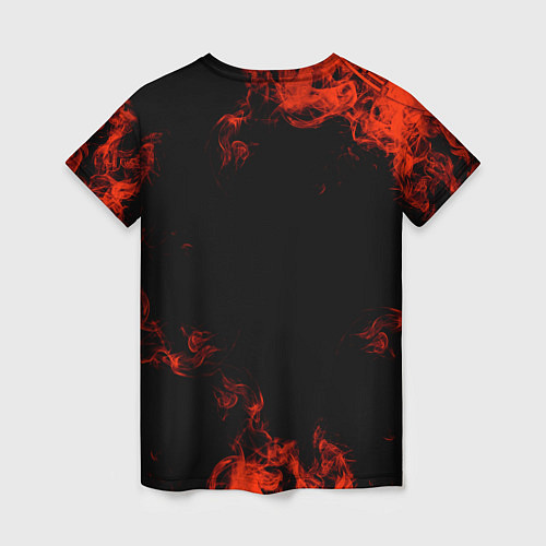 Женская футболка Fire love / 3D-принт – фото 2