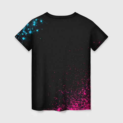 Женская футболка System of a Down - neon gradient / 3D-принт – фото 2