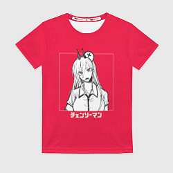 Женская футболка Человек-бензопила Пауэр медсестра