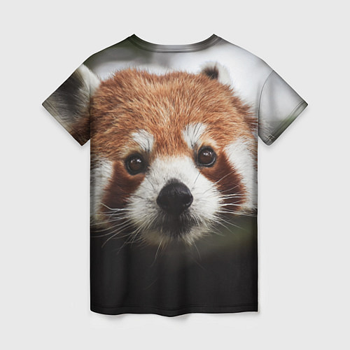 Женская футболка Малая панда / 3D-принт – фото 2