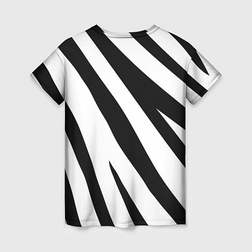 Женская футболка Камуфляж зебры / 3D-принт – фото 2