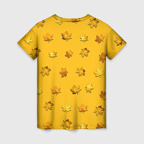 Женская футболка Цвета осени: листья клена / 3D-принт – фото 2