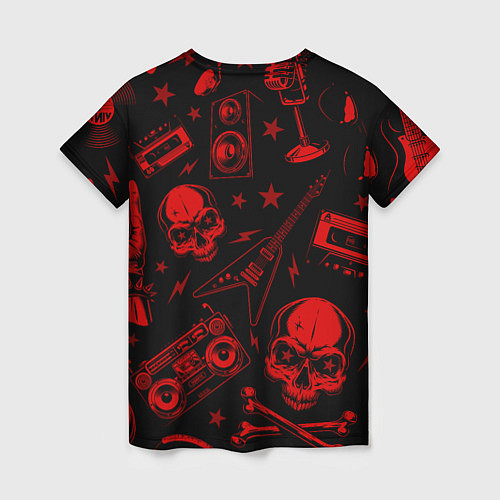 Женская футболка Thirty Seconds to Mars rock glitch / 3D-принт – фото 2