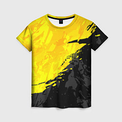 Женская футболка Black and yellow