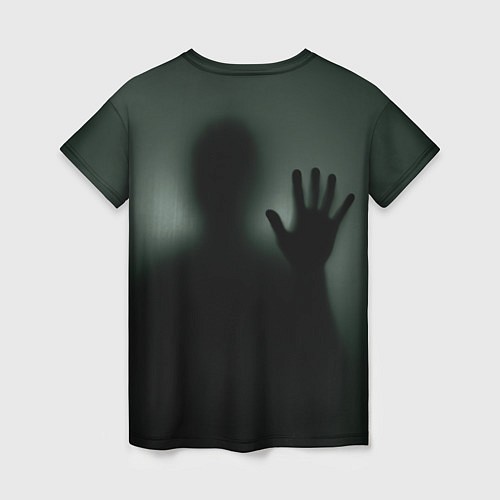 Женская футболка Хэллоуин - тень призрака / 3D-принт – фото 2