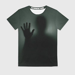 Женская футболка Хэллоуин - тень призрака