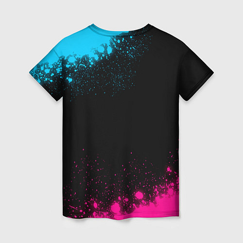 Женская футболка Ajax - neon gradient / 3D-принт – фото 2