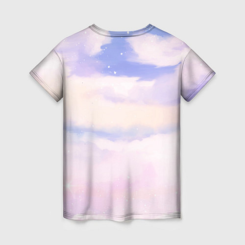Женская футболка Darling in the FranXX sky clouds / 3D-принт – фото 2