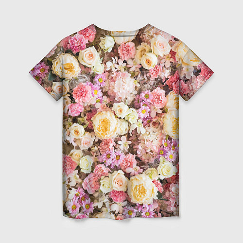 Женская футболка Море из цветов / 3D-принт – фото 2