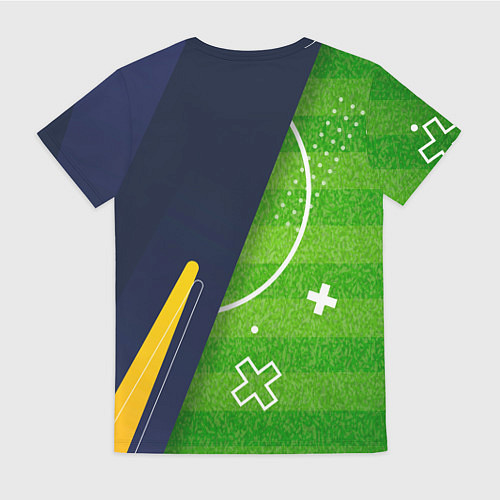 Женская футболка Everton football field / 3D-принт – фото 2