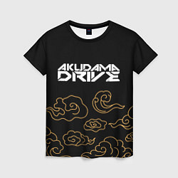 Футболка женская Akudama Drive anime clouds, цвет: 3D-принт