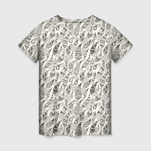 Женская футболка Капля с этноузором / 3D-принт – фото 2