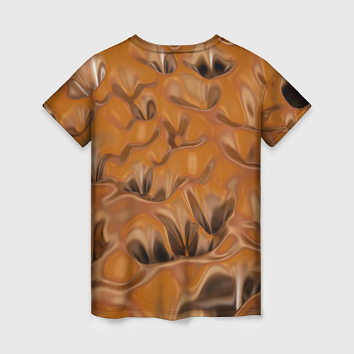 Женская футболка Шоколадная лава / 3D-принт – фото 2
