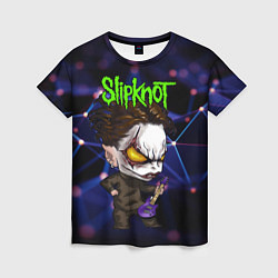 Футболка женская Slipknot dark blue, цвет: 3D-принт