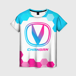 Футболка женская Changan neon gradient style, цвет: 3D-принт