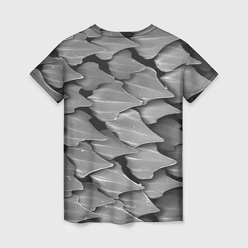 Женская футболка Акула - опытный аквалангист / 3D-принт – фото 2