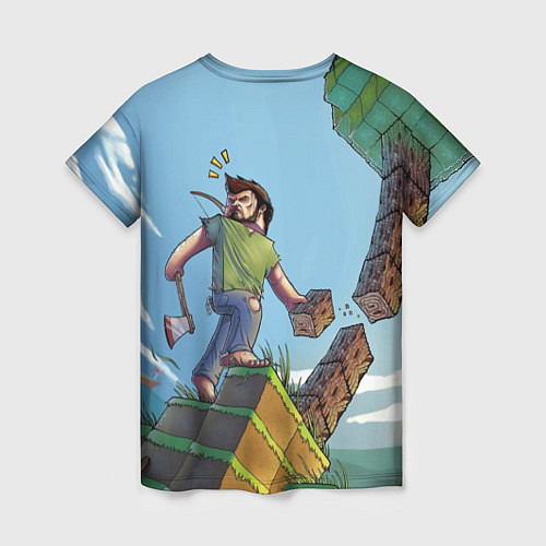 Женская футболка Minecraft style / 3D-принт – фото 2