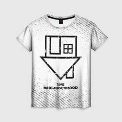Футболка женская The Neighbourhood с потертостями на светлом фоне, цвет: 3D-принт