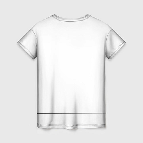Женская футболка Кролик минимализм / 3D-принт – фото 2