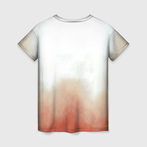 Женская футболка Пламенный лис / 3D-принт – фото 2