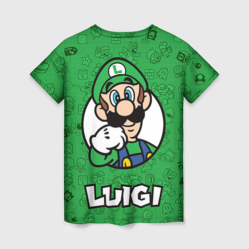 Женская футболка Луиджи и Марио / 3D-принт – фото 2