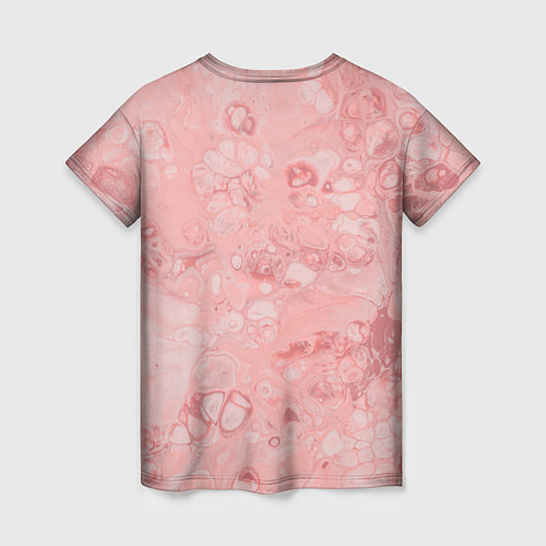 Женская футболка Розовые волны / 3D-принт – фото 2