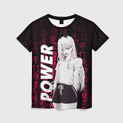 Женская футболка Человек бензопила Power