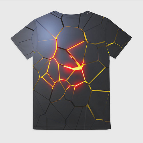 Женская футболка Вулканическая активность / 3D-принт – фото 2