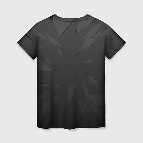 Женская футболка Ведьмак на чёрных осколках / 3D-принт – фото 2