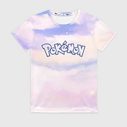 Футболка женская Pokemon sky clouds, цвет: 3D-принт