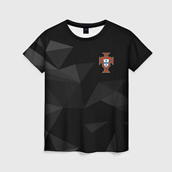 Футболка женская Сборная Португалии треугольники, цвет: 3D-принт