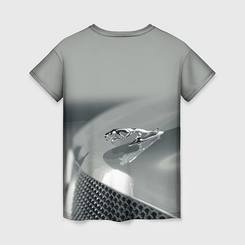 Женская футболка Jaguar - капот - эмблема / 3D-принт – фото 2