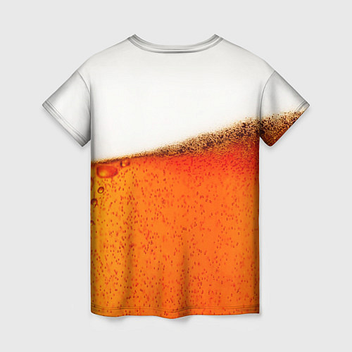 Женская футболка Тёмное пиво / 3D-принт – фото 2